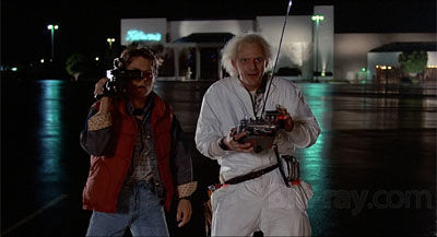 Michael J. Fox and Christopher Lloyd in the original movie - *Back to the Future: 25th Anniversary Trilogy (Digital Copy)*